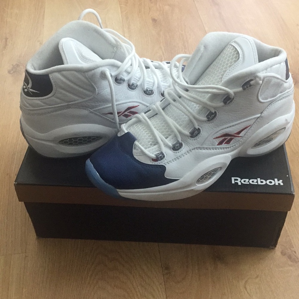 Reebok Question Mid Blue Toe 2016